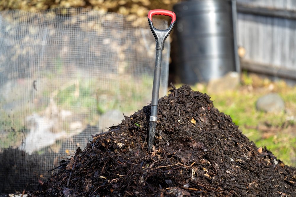 Compost,Pile,,Organic,Thermophilic,Compost,Turning,In,Tasmania,Australia